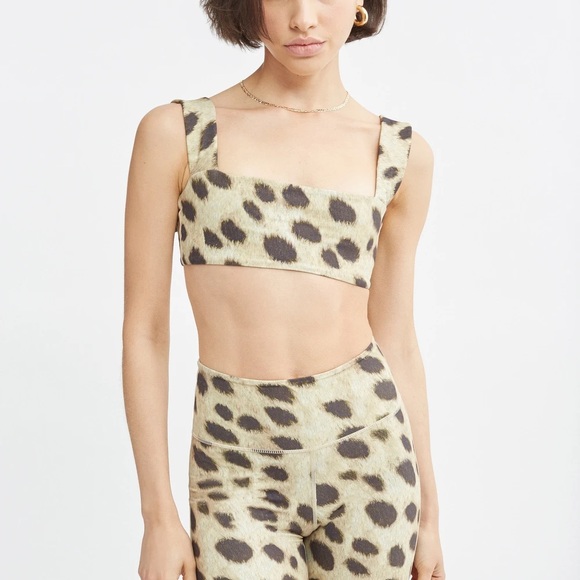 WEWOREWHAT LEOPARD BIKER SHORTS - Picture 5 of 5